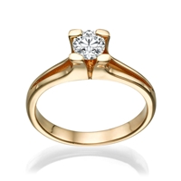 Picture of 0.30 Total Carat Solitaire Engagement Round Diamond Ring