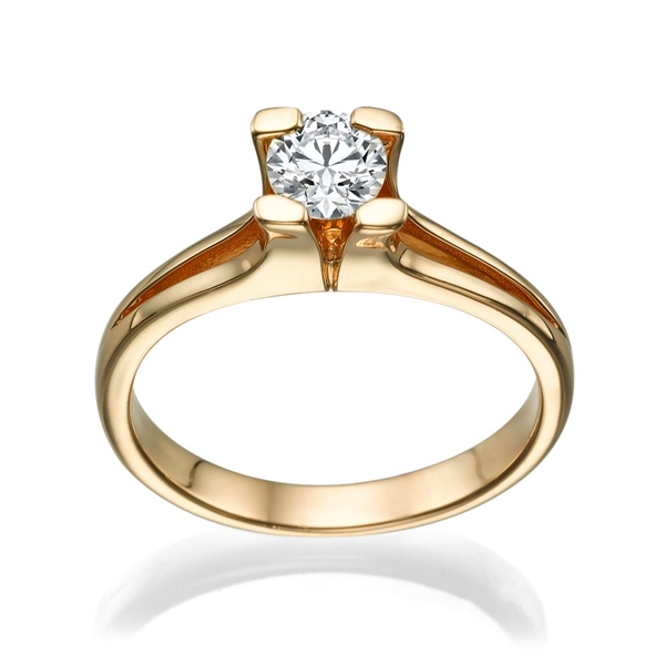 Picture of 0.30 Total Carat Solitaire Engagement Round Diamond Ring