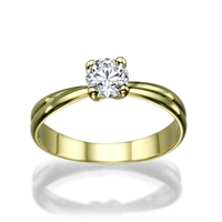 Picture of 0.40 Total Carat Solitaire Engagement Round Diamond Ring