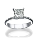Picture of 0.90 Total Carat Solitaire Engagement Princess Diamond Ring