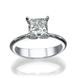 Picture of 0.70 Total Carat Solitaire Engagement Princess Diamond Ring