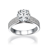 Picture of 1.20 Total Carat Classic Engagement Round Diamond Ring