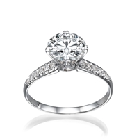 Picture of 0.82 Total Carat Classic Engagement Round Diamond Ring