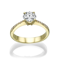 Picture of 0.48 Total Carat Classic Engagement Round Diamond Ring