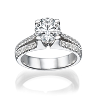 Picture of 1.22 Total Carat Classic Engagement Round Diamond Ring