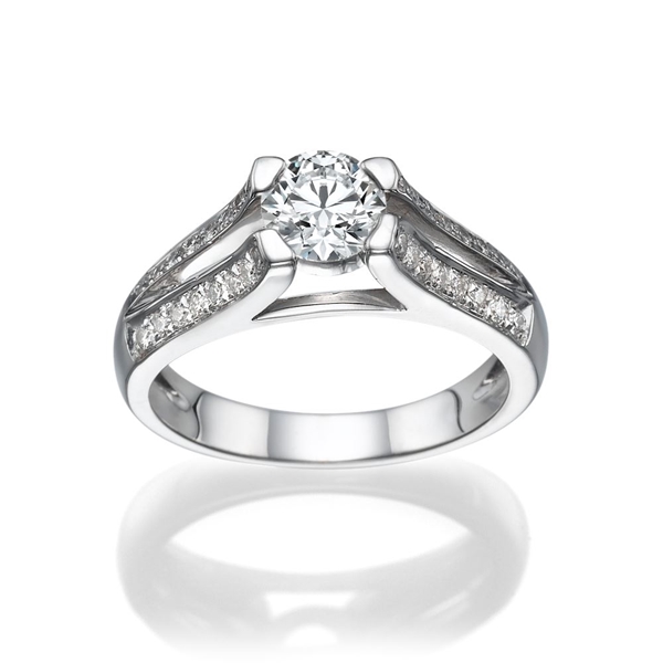 Picture of 0.67 Total Carat Designer Engagement Round Diamond Ring