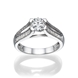 Picture of 0.92 Total Carat Designer Engagement Round Diamond Ring