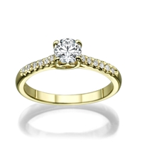 Picture of 0.62 Total Carat Classic Engagement Round Diamond Ring