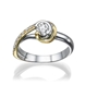 Picture of 0.44 Total Carat Designer Engagement Round Diamond Ring