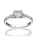 Picture of 0.44 Total Carat Heart Engagement Heart Diamond Ring