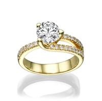Picture of 0.65 Total Carat Masterworks Engagement Round Diamond Ring