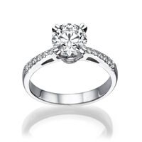 Picture of 0.52 Total Carat Classic Engagement Round Diamond Ring