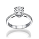 Picture of 1.12 Total Carat Classic Engagement Round Diamond Ring