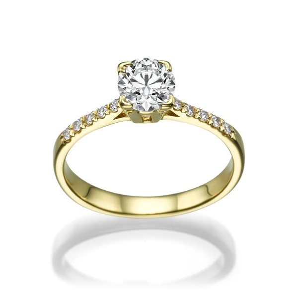 Picture of 0.50 Total Carat Classic Engagement Round Diamond Ring