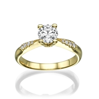 Picture of 0.38 Total Carat Classic Engagement Round Diamond Ring