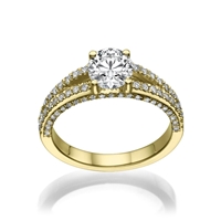 Picture of 1.11 Total Carat Masterworks Engagement Round Diamond Ring