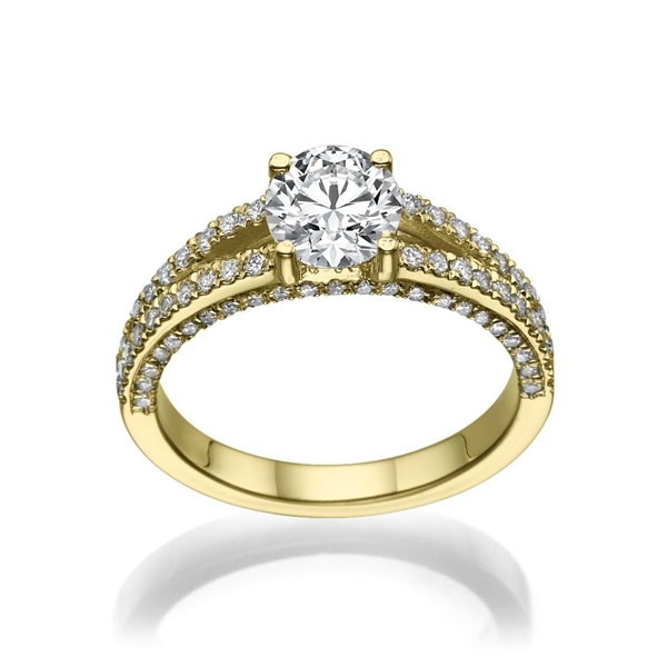 Picture of 1.31 Total Carat Masterworks Engagement Round Diamond Ring