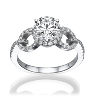 Picture of 1.60 Total Carat Masterworks Engagement Round Diamond Ring