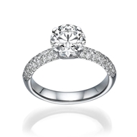 Picture of 1.52 Total Carat Classic Engagement Round Diamond Ring