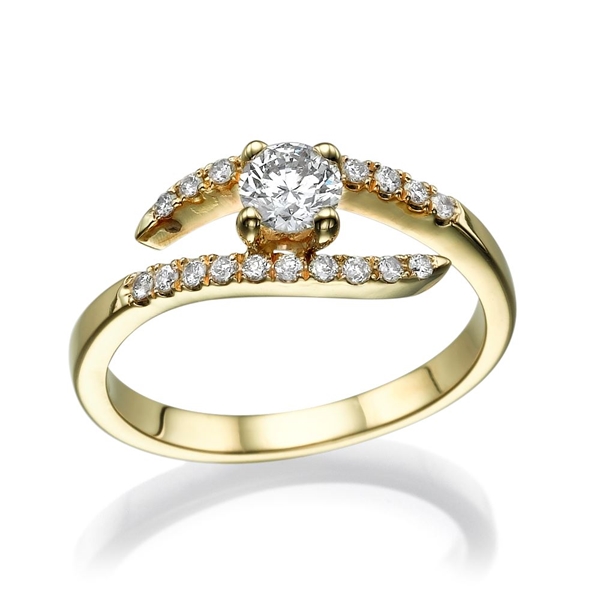 Picture of 0.70 Total Carat Designer Engagement Round Diamond Ring