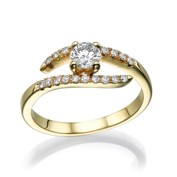 Picture of 1.10 Total Carat Designer Engagement Round Diamond Ring