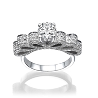 Picture of 1.50 Total Carat Masterworks Engagement Round Diamond Ring