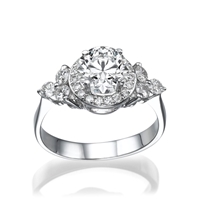 Picture of 1.21 Total Carat Masterworks Engagement Round Diamond Ring