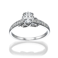 Picture of 0.47 Total Carat Classic Engagement Round Diamond Ring