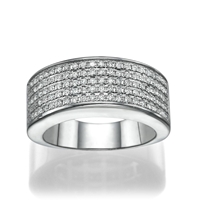 Picture of 0.55 Total Carat Designer Wedding Round Diamond Ring