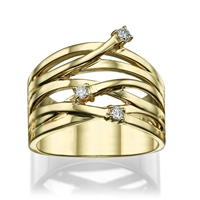 Picture of 0.12 Total Carat Designer Wedding Round Diamond Ring