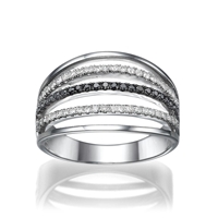 Picture of 0.34 Total Carat Designer Wedding Round Diamond Ring