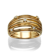 Picture of 0.15 Total Carat Designer Wedding Round Diamond Ring