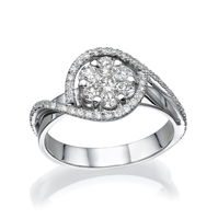 Picture of 0.65 Total Carat Classic Wedding Round Diamond Ring