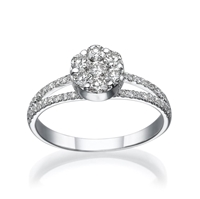 Picture of 0.59 Total Carat Classic Wedding Round Diamond Ring
