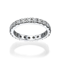 Picture of 1.08 Total Carat Eternity Wedding Round Diamond Ring