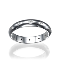 Picture of 0.18 Total Carat Eternity Wedding Round Diamond Ring