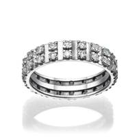 Picture of 1.02 Total Carat Eternity Wedding Round Diamond Ring
