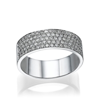 Picture of 0.49 Total Carat Designer Wedding Round Diamond Ring