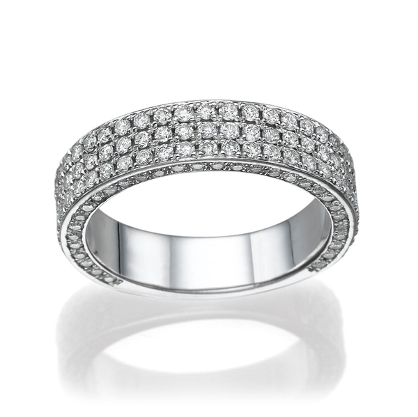 Picture of 1.33 Total Carat Designer Wedding Round Diamond Ring