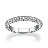 Picture of 1.03 Total Carat Designer Wedding Round Diamond Ring