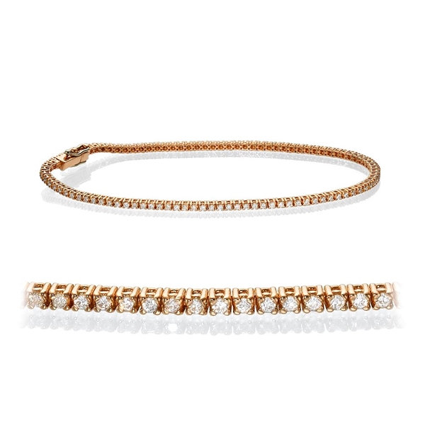Picture of 1.00 Total Carat Tennis Round Diamond Bracelet