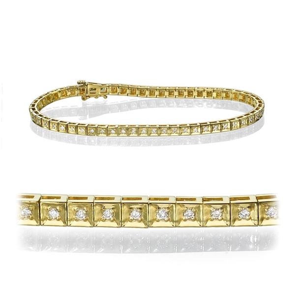 Picture of 0.56 Total Carat Tennis Round Diamond Bracelet