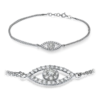 Picture of 0.55 Total Carat Designer Round Diamond Bracelet