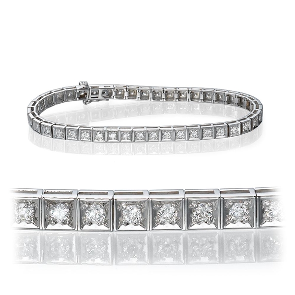 Picture of 5.00 Total Carat Tennis Round Diamond Bracelet