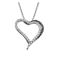 Picture of 0.24 Total Carat Heart Round Diamond Pendant