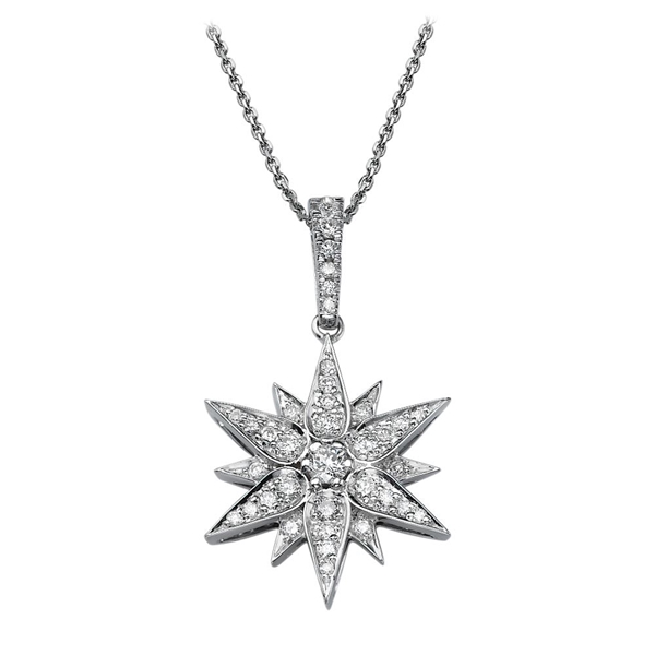 Picture of 0.52 Total Carat Designer Round Diamond Pendant