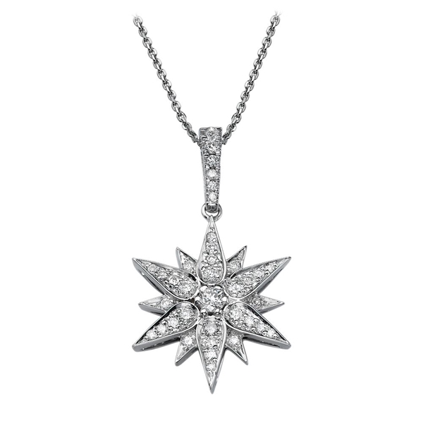 Picture of 0.52 Total Carat Designer Round Diamond Pendant