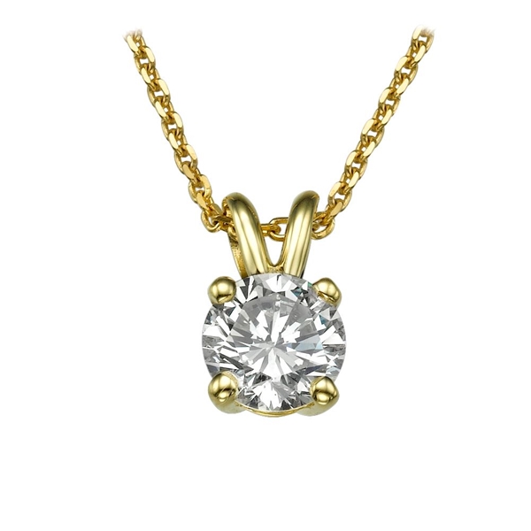 Picture of 0.70 Total Carat Solitaire Round Diamond Pendant