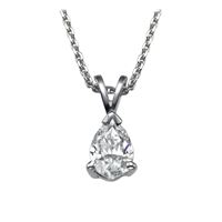 Picture of 0.66 Total Carat Solitaire Pear Diamond Pendant