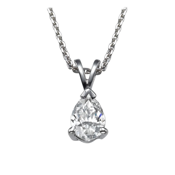 Picture of 0.66 Total Carat Solitaire Pear Diamond Pendant